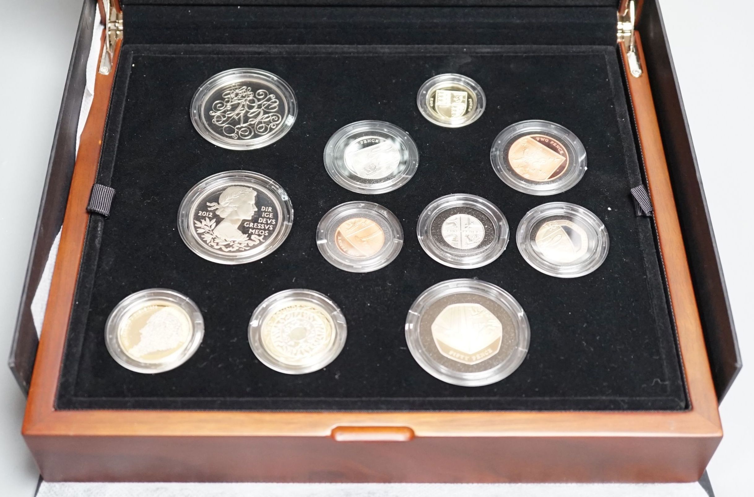 A 2012 UK premium proof coin collection